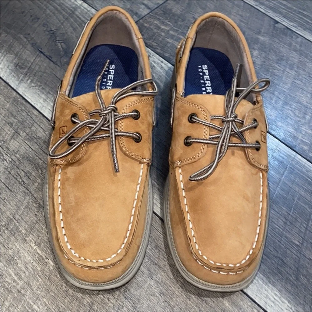 Authentic Sperry Top Sider men's designer leather boat shoes sz 7